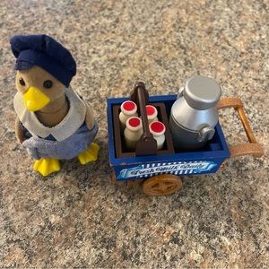Calico Critters / Sylvanian Families Mr Webster Milkman Rare and Retired Duck